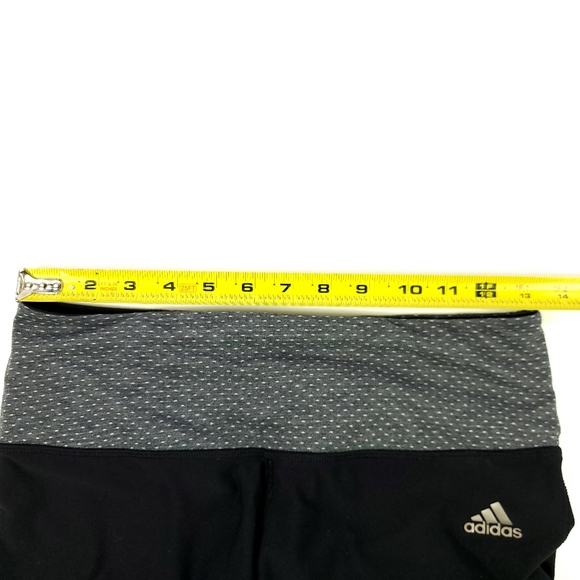 Adidas Womens Black Gray Capri Leggings SzM - Picture 6 of 9